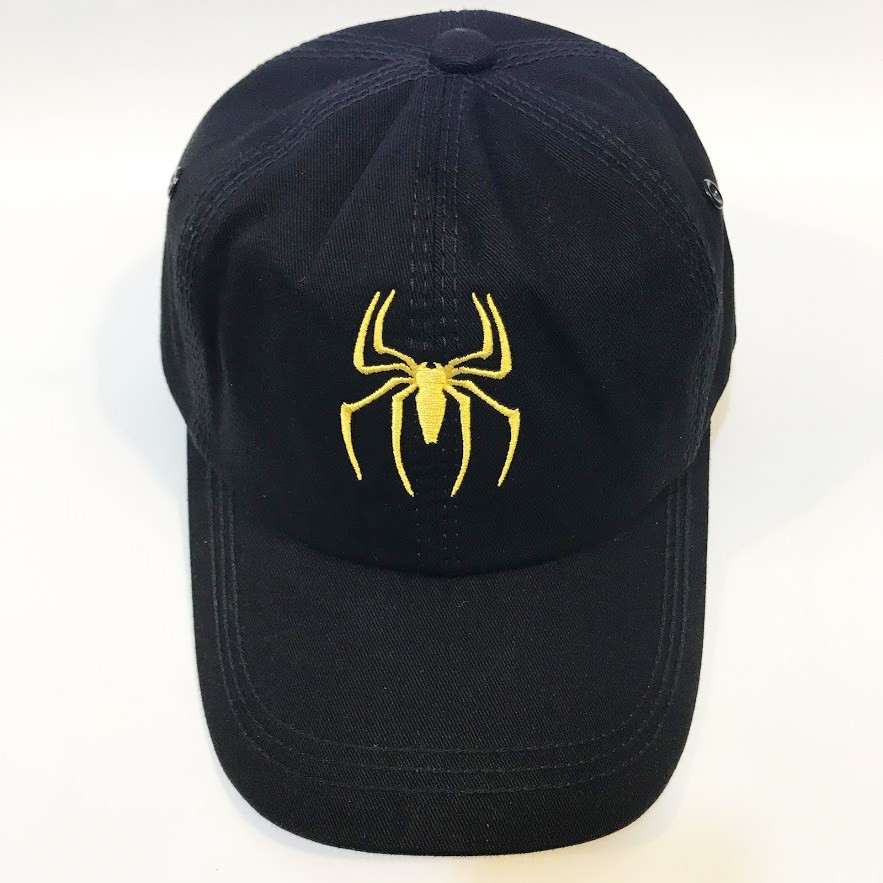 Nón kết Marvel màu đen thêu logo Spider Man - Mũ lưỡi trai Kaki218