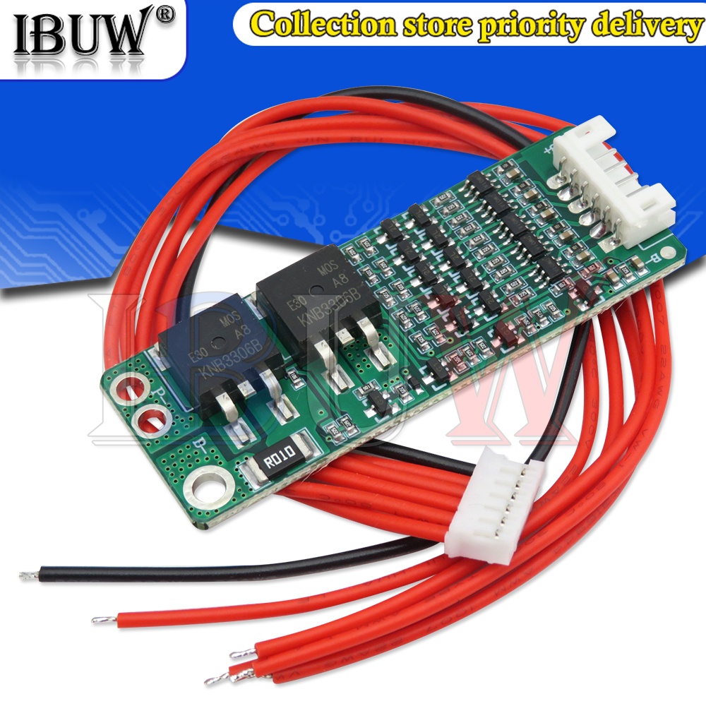 1 Bảng Mạch Bảo Vệ Sạc Pin Lithium 18650 BMS 5S 15A Li-ion Lithium 18650 Kèm Dây Cáp