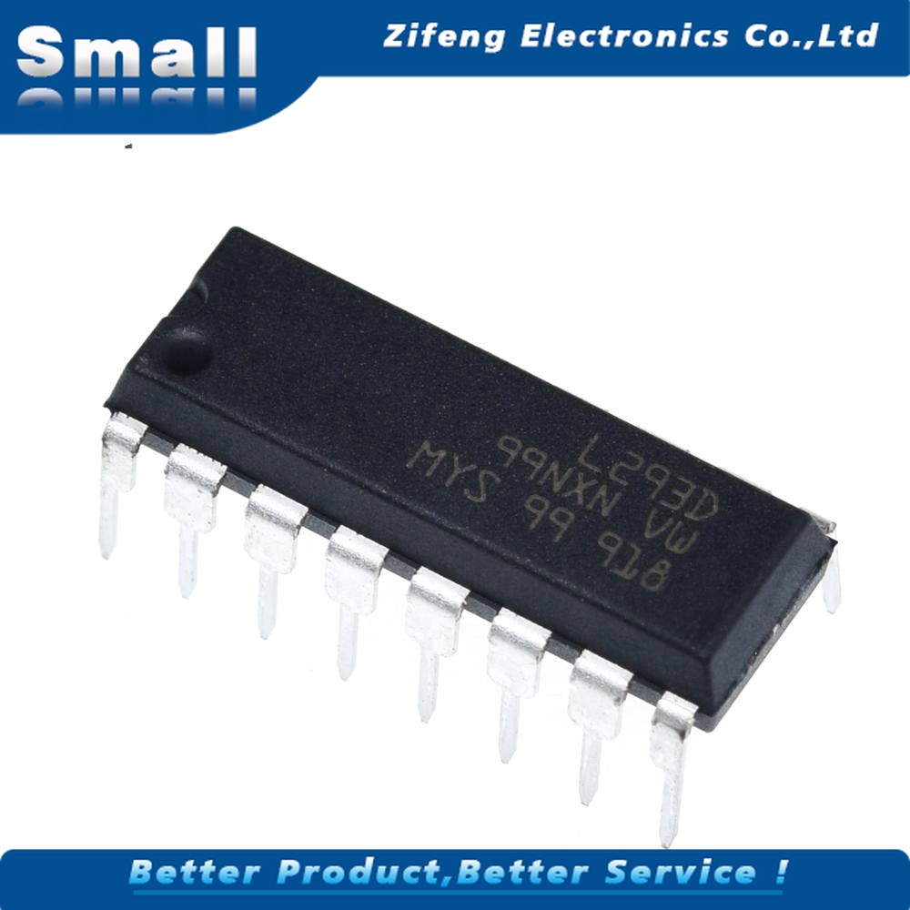 10 Chip Điều Khiển Động Cơ Bước L293D L293 293 Dip-16 Ic 100%