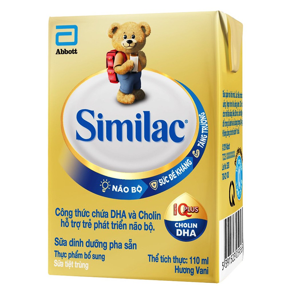 Thùng sữa bột pha sẵn Similac 4 110ml (48 hộp x 110ml Mẫu mới)