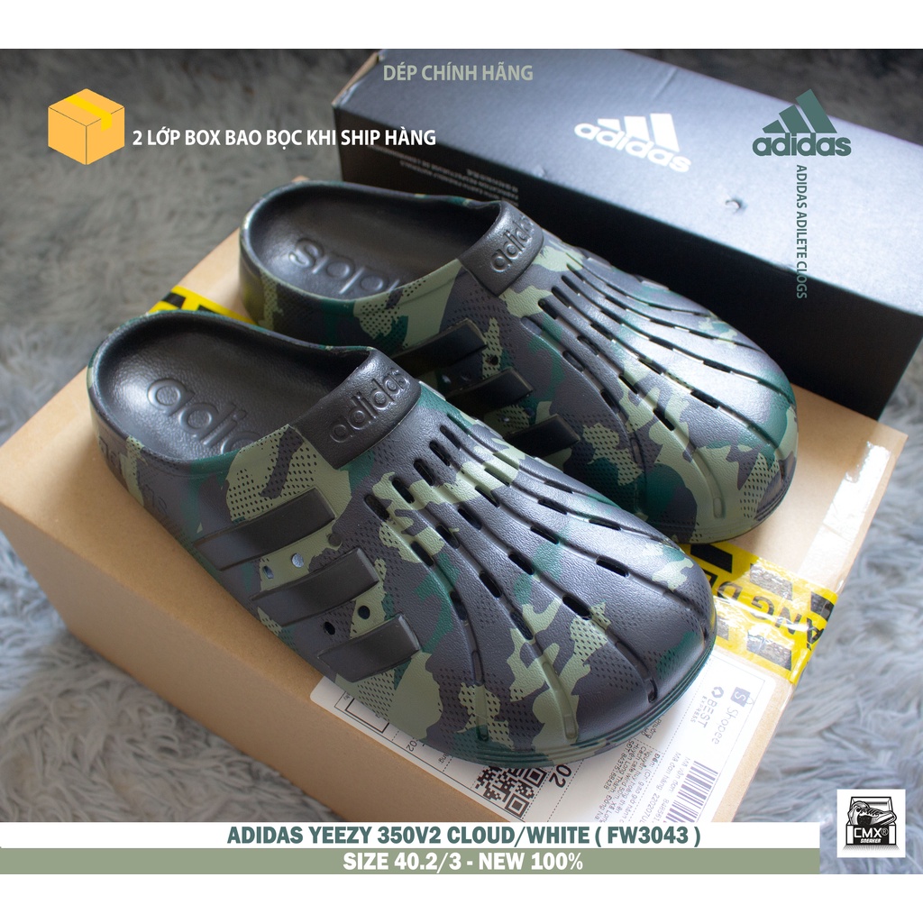 [ HÀNG CHÍNH HÃNG ] Dép Adidas Adilete Clogs Camo - HÀNG CHÍNH HÃNG 100%