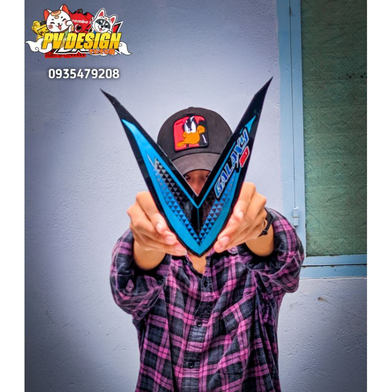 Tem galaxy 50cc xanh đen trắng