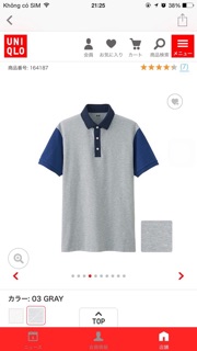Polo chất gai Uniqlo Nhật
