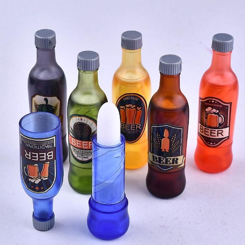 [Hàng mới về] Son dưỡng môi không màu tự nhiên hình chai bia