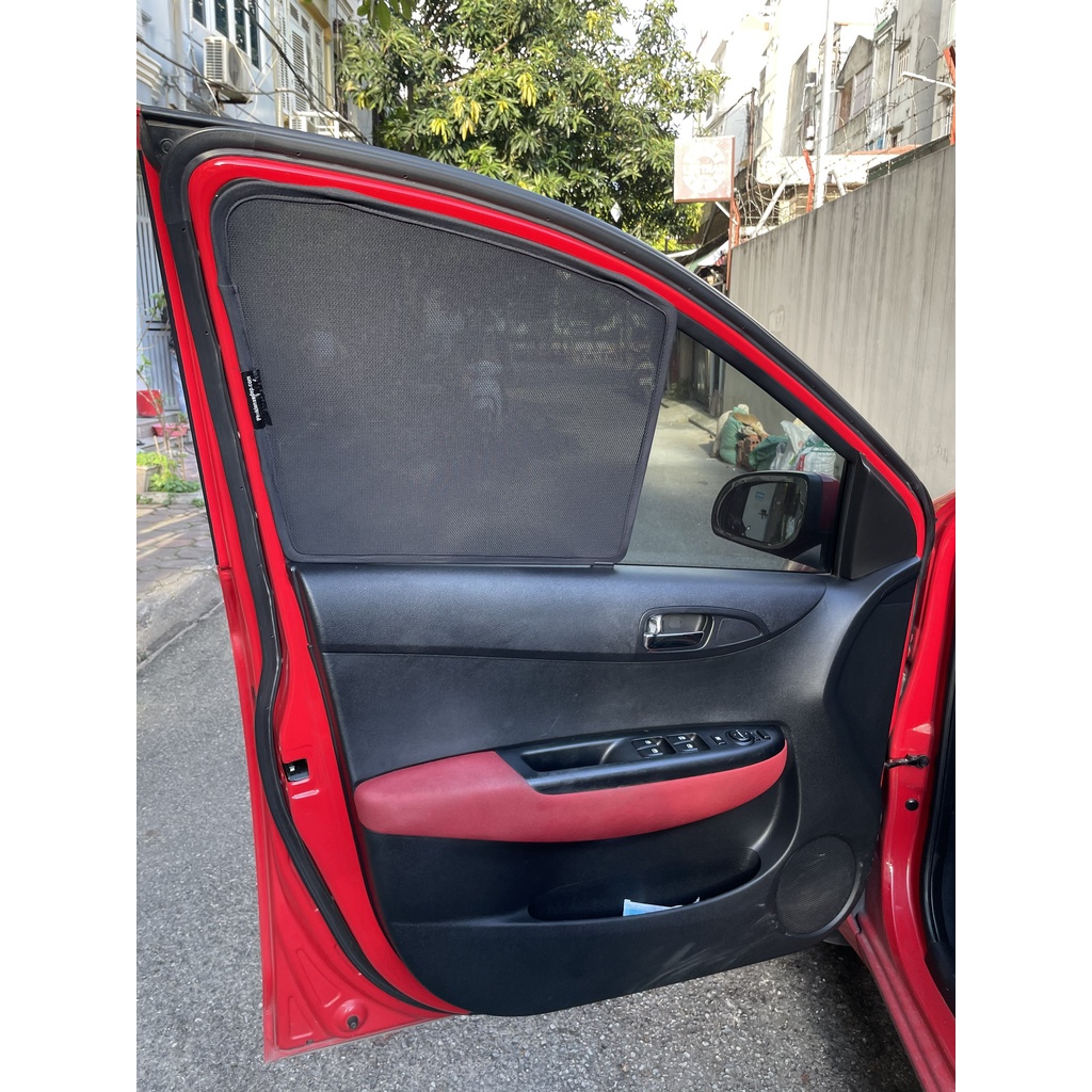 Rèm che nắng ô tô NAM CHÂM theo xe Hyundai I20 ⚡ HÀNG LOẠI 1 - LƯỚI DÀY ⚡ - Combo 4 tấm chắn nắng - VIỆT NAM SẢN XUẤT