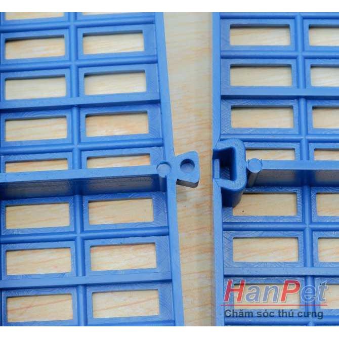Hanpet - Tấm nhựa ghép sàn chuồng chó mèo (Loại 1) tấm ghép sàn chó sàn nhựa cho chó bảo hành 12 tháng
