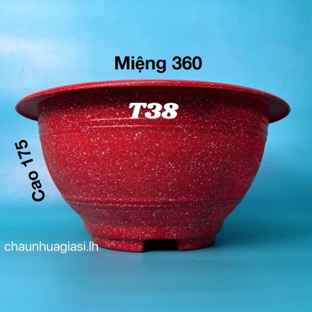Chậu nhựa truyền thống T38, Chậu nhựa trồng cây, Chậu không lỗ trồng sen, nuôi cá