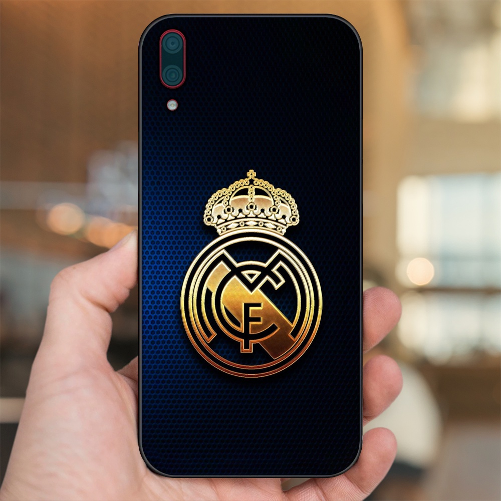 Ốp lưng Huawei Y7 Pro 2019 viền đen in hình Real Madrid