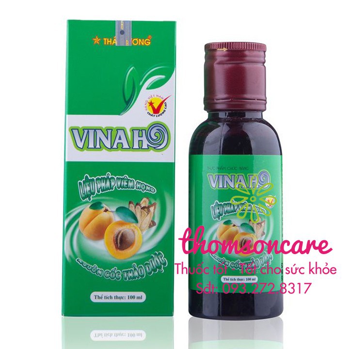 Siro Vinaho - Hỗ trợ giảm ho, bổ phế - Chính hãng Thái Dương