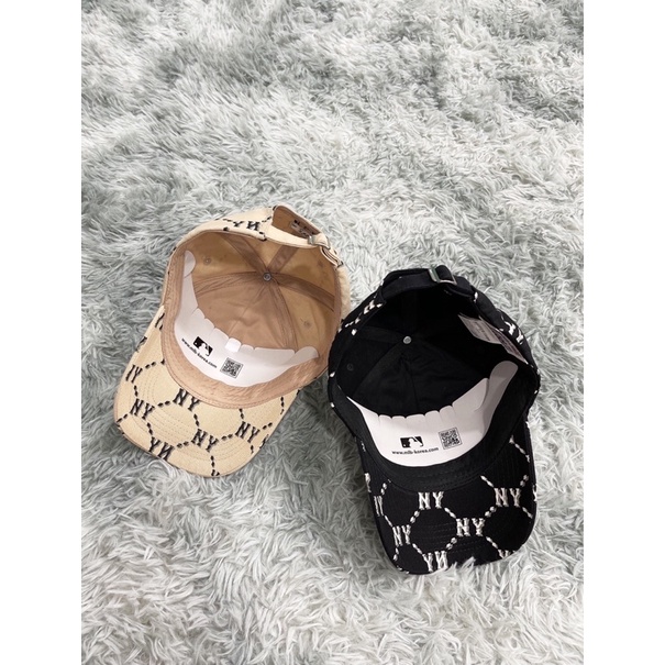 Nón tròn NY , Mũ N88, N89 MLB MONOGRAM BUCKET HAT & BALL CAP Made in Vietnam full tag