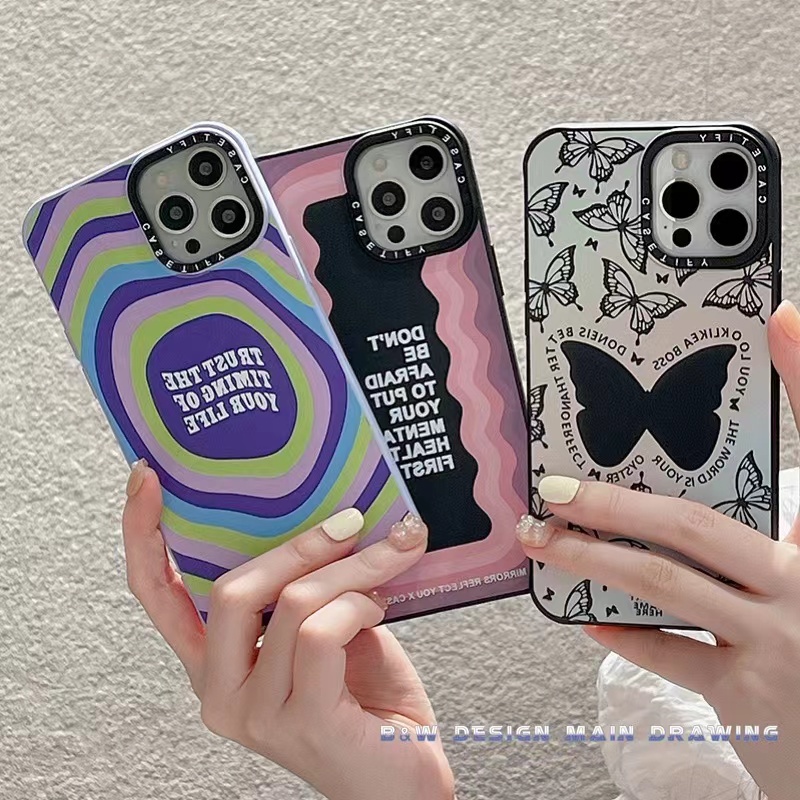 Ốp Điện Thoại Silicon Mềm Chống Sốc In Hình Bướm Thời Trang Cho iPhone 13 12 11 Pro MAX IX XS MAX XR 6 7 8 Plus