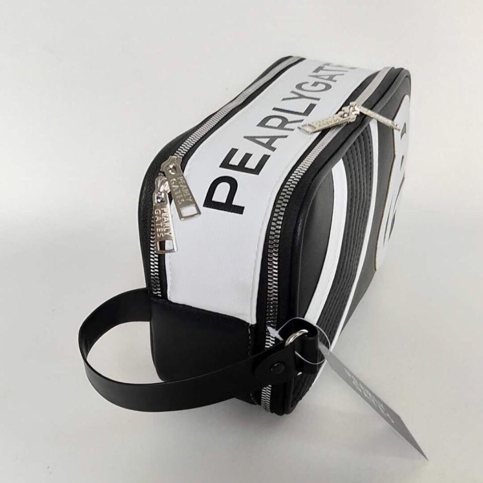 Túi Golf Da Đen Trắng Cao Cấp - Pouch Bag