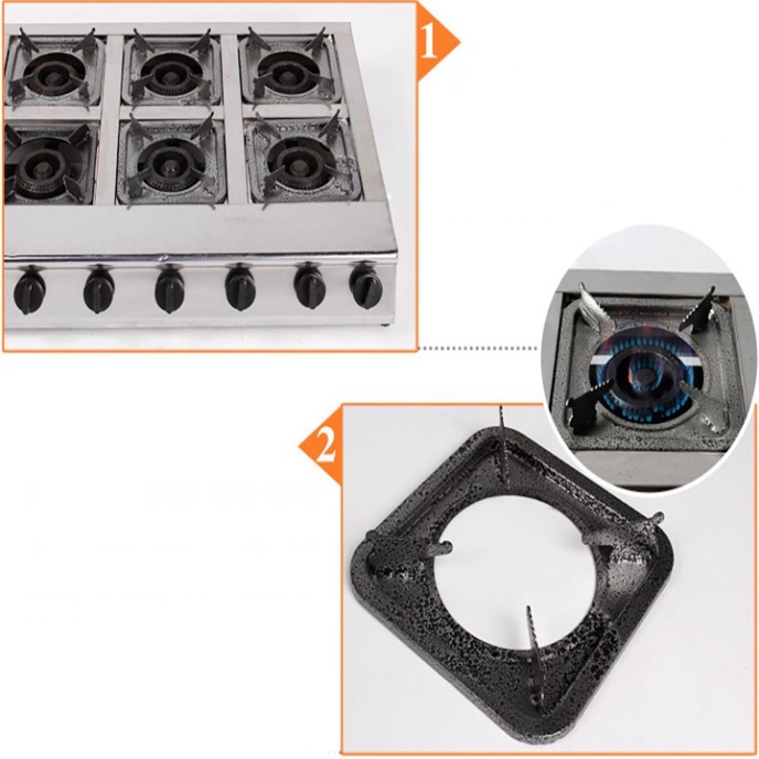 Bếp gas 6 lò - Bếp ga nấu mỳ cay cơm niêu 6 họng