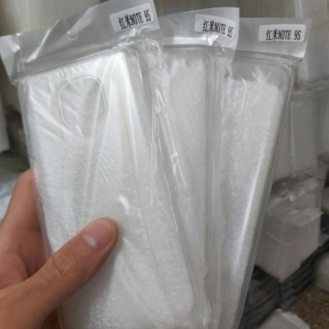 Bộ 3 chiếc ốp dẻo silicon xiaomi redmi note 9s/redmi note 9 pro trong suốt (loại tốt)
