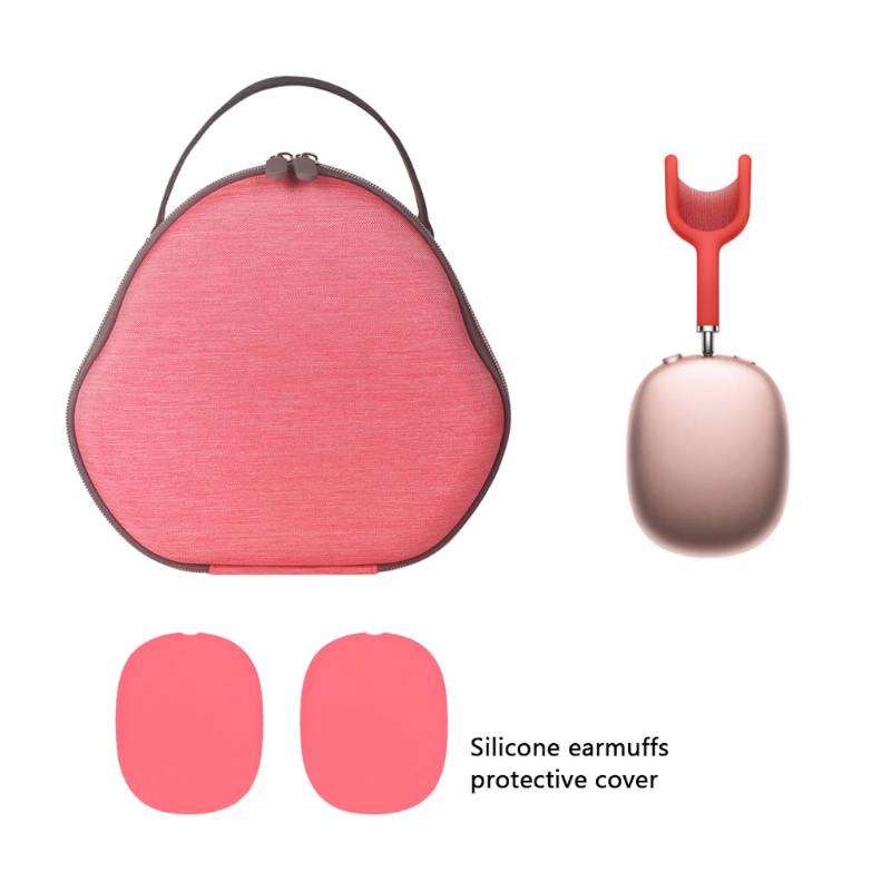 Túi bảo vệ tai nghe có 2 nắp bọc bằng silicon tiện dụng thích hợp cho Airpods Max