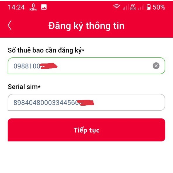 Sim Viettel zin tự đăng ký chính chủ