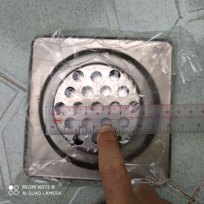 Hố ga phi 90   -  phễu thoát sàn inox - Lọc rác chống mùi hôi  phi 90