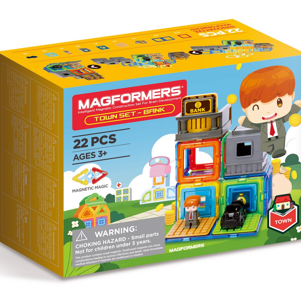 Xếp hình nam châm 3D Magformers - Ngân hàng 22 mảnh
