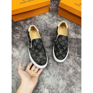 Giày nam Slipon LV denim fullbox