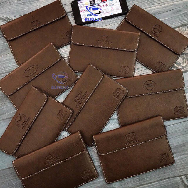 ( mẫu mới) ví đựng giấy tờ xe ô tô - ví kia morning - cerato - soluto - sorento - sedona