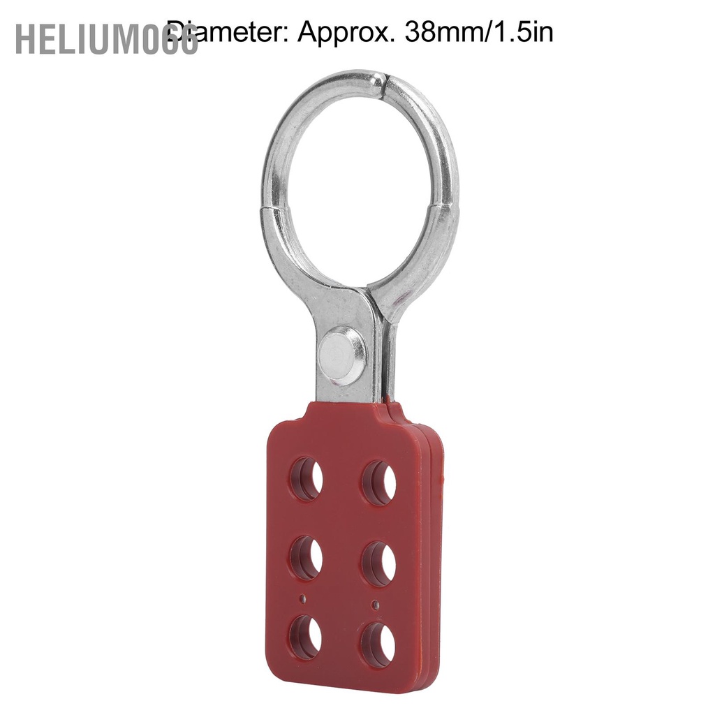 10 cái Khóa Lockout Hasp 38mm / 1.5in 6 lỗ Cách nhiệt bằng nhôm cho những nơi dễ cháy nổ Helium066