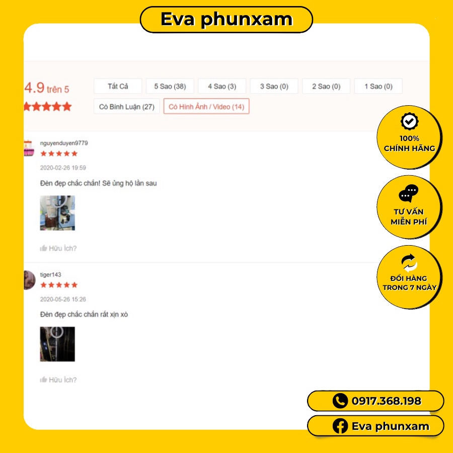 Đèn Led Livestream 45CM HQ18 chính hãng công suất lớn - Đèn Livestream hỗ trợ chụp ảnh quay clip kèm chân thép 2 mét