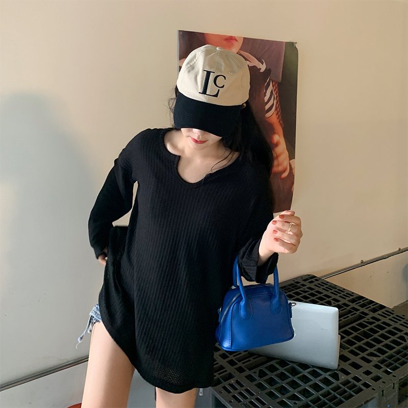Áo thun dài tay cho nam nữ, vải thun tổ ong siêu đẹp freesize dưới 75kg