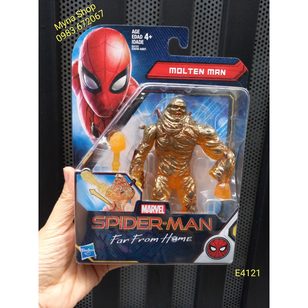 Mô hình nhân vật siêu anh hùng Marvel - Spider man - Far From Home - Molten man - người cát (E4121)