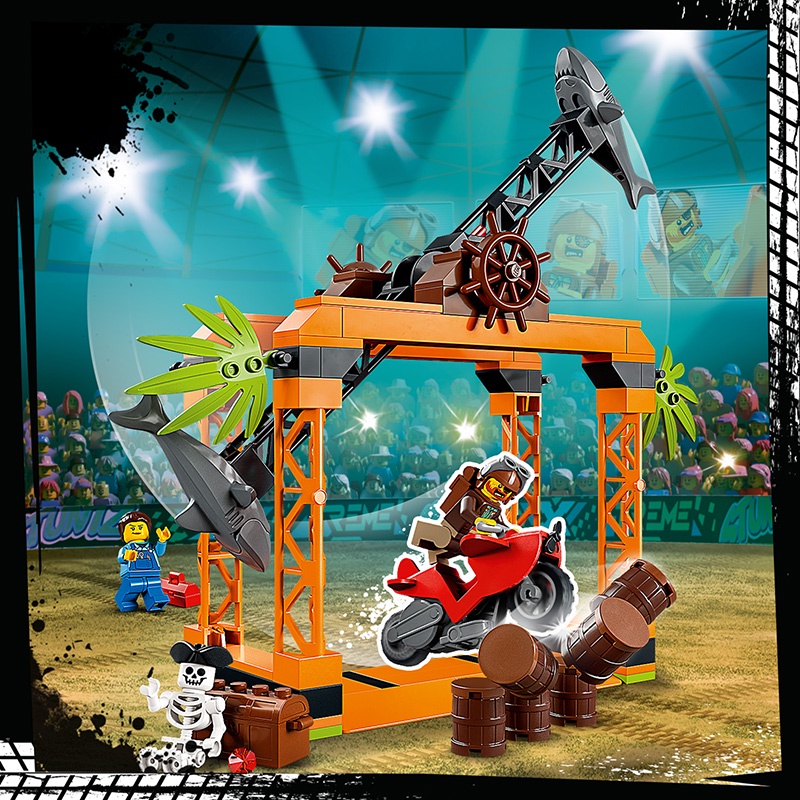Đồ Chơi LEGO Thử Thách Vượt Vòng Quay Cá Mập 60342 (122 chi tiết)