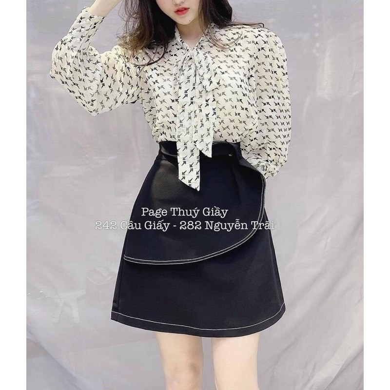 [Mã FAXANH55 giảm 10K đơn 50K] Chân váy xoắn cúc 2 màu | BigBuy360 - bigbuy360.vn