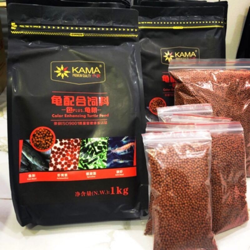 KAMA thức ăn cho rùa nước gói nguyên 1kg