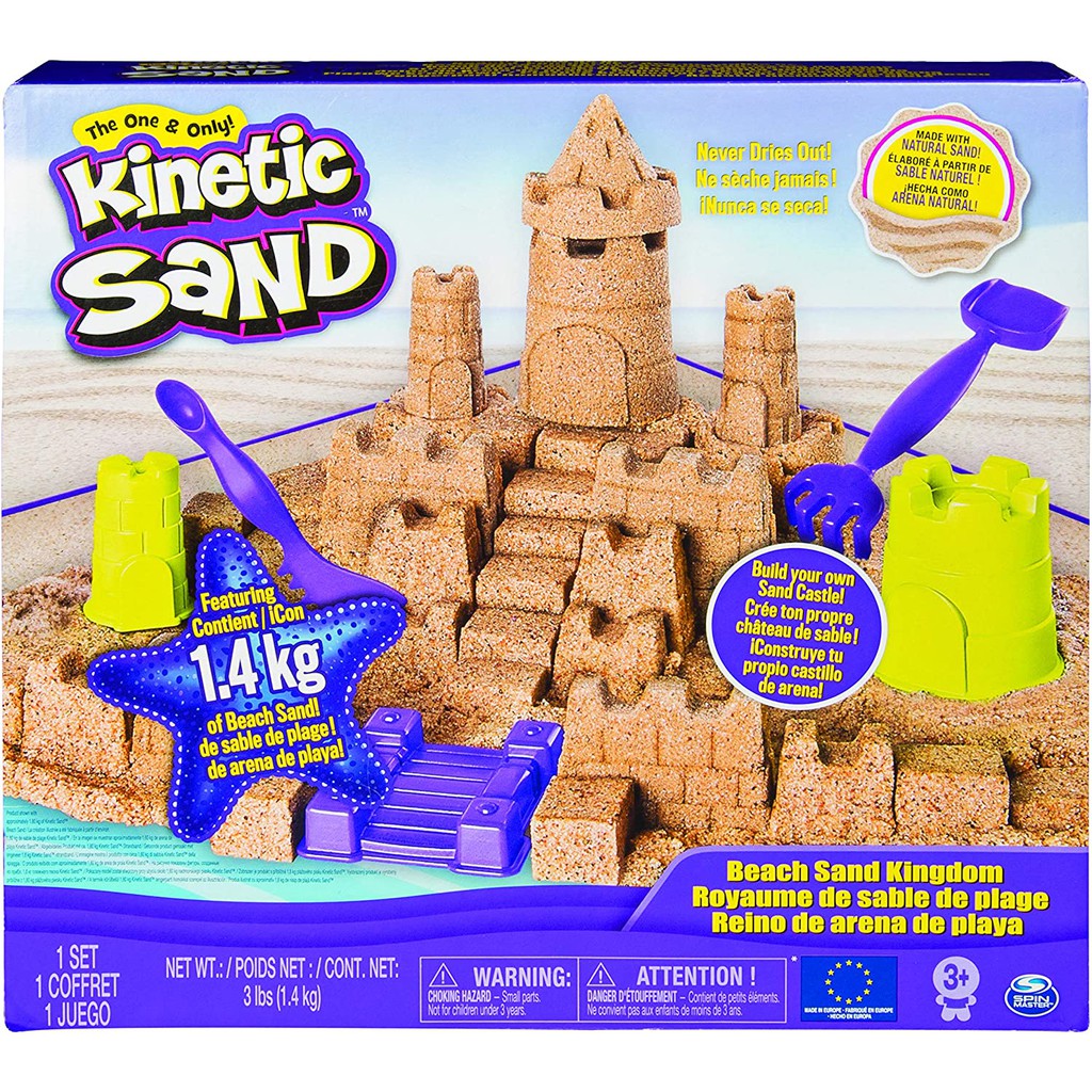 Đồ chơi KINETIC SAND - Cát biển và dụng cụ xây lâu đài - Mã SP 6044143