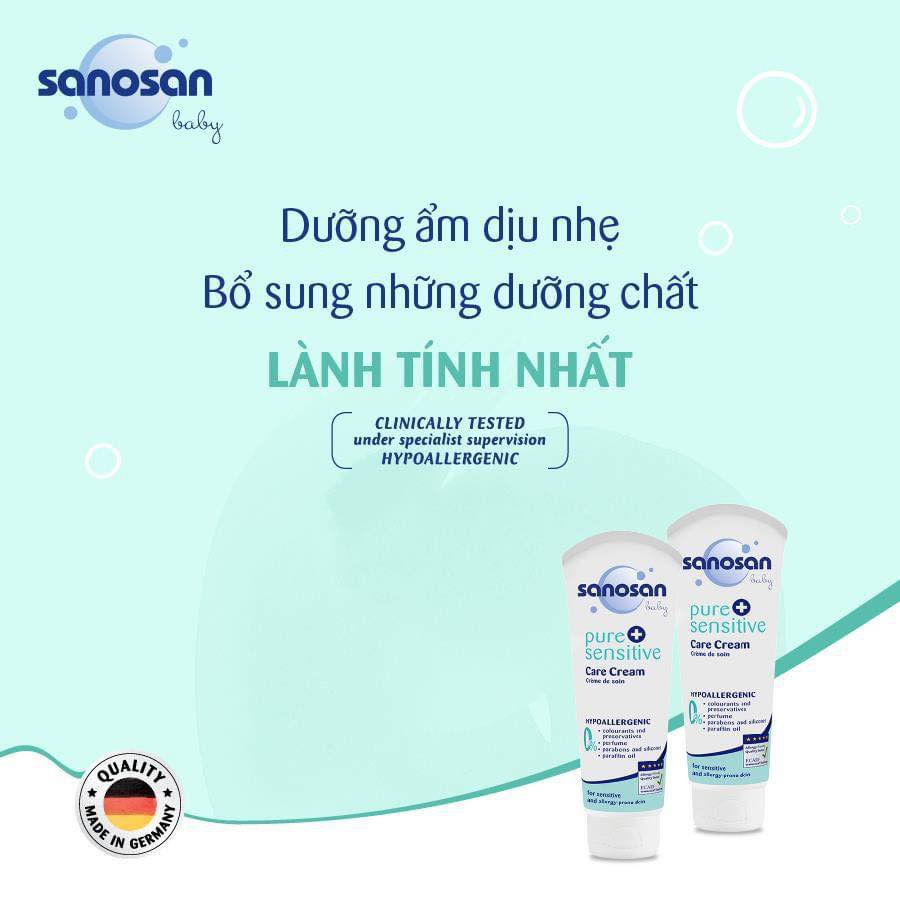 Bộ sản phẩm sanosan dành cho da nhạy cảm