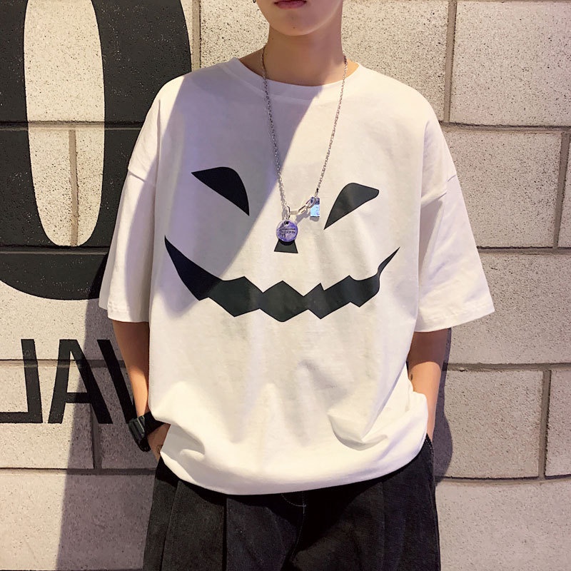 Áo phông áo thun unisex nam nữ form rộng tay lỡ mặt cười đẹp vải dày mịn | BigBuy360 - bigbuy360.vn