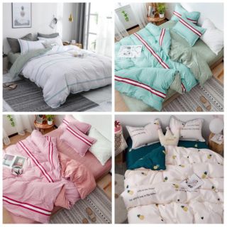 Set ga cotton poly 4 món k mền ( ib mẫu)