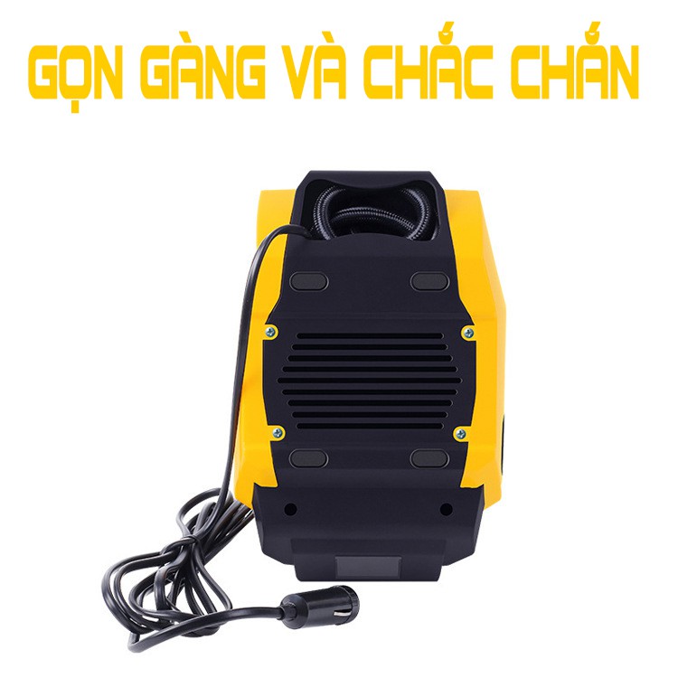 bơm lốp ôtô mini 12v [Freeship] bơm động cơ đồng cao cấp