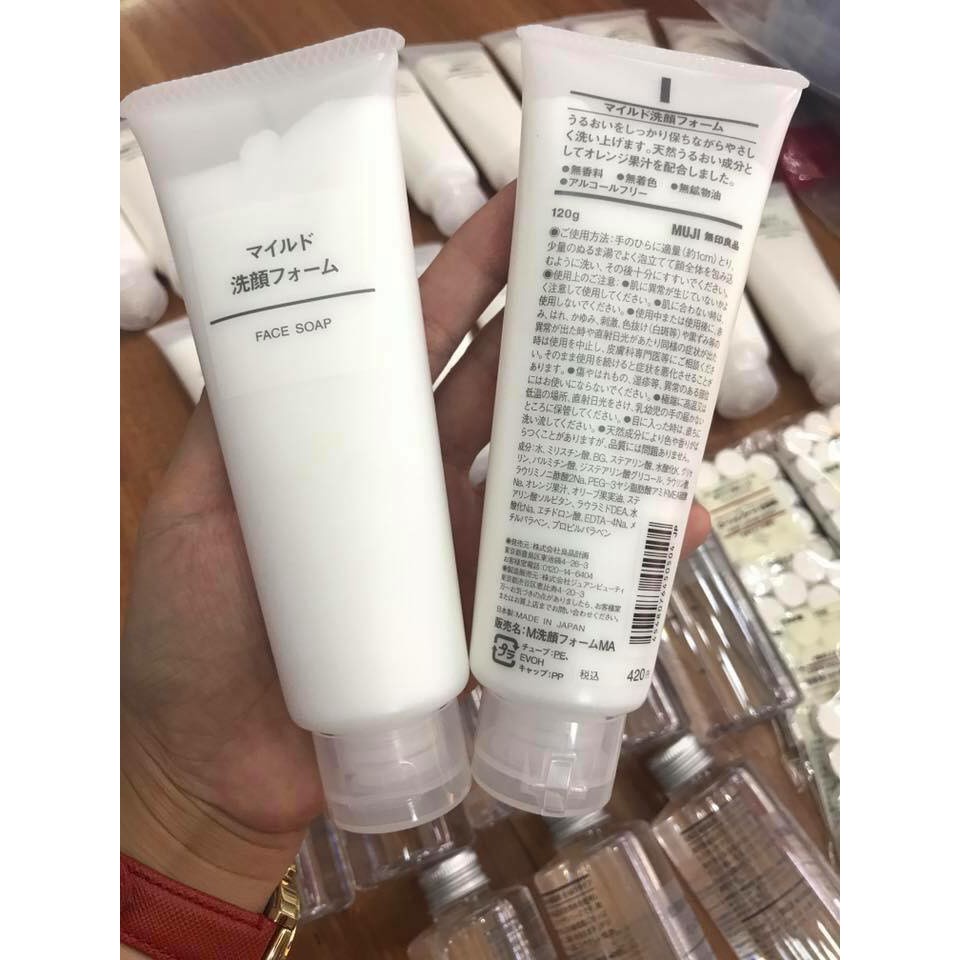 Sữa rửa mặt Muji 120g Face Soap