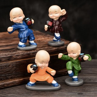 Combo 4 Chú Tiểu Múa Võ Túy Quyền Trang Trí