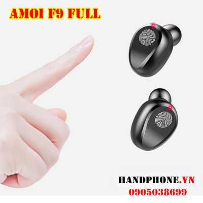 Tai nghe Amoi F9 bản Full -Bluetooth 5.0 phím cảm ứng, chức năng sạc dự phòng