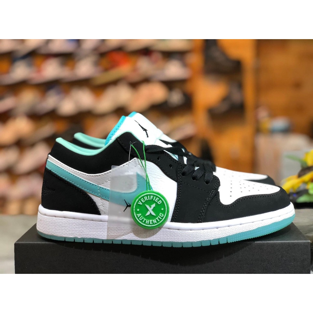 Giày thể thao JD 1 thấp cổ đen trắng xám xanh ngọc, Giày sneaker air Jodan 1 low panda Jordan paris cổ thấp nam nữ