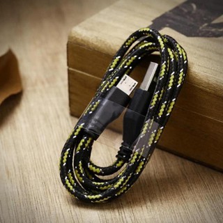 Cáp sạc micro usb bọc vải dù dài 1m h3u5 cho android
