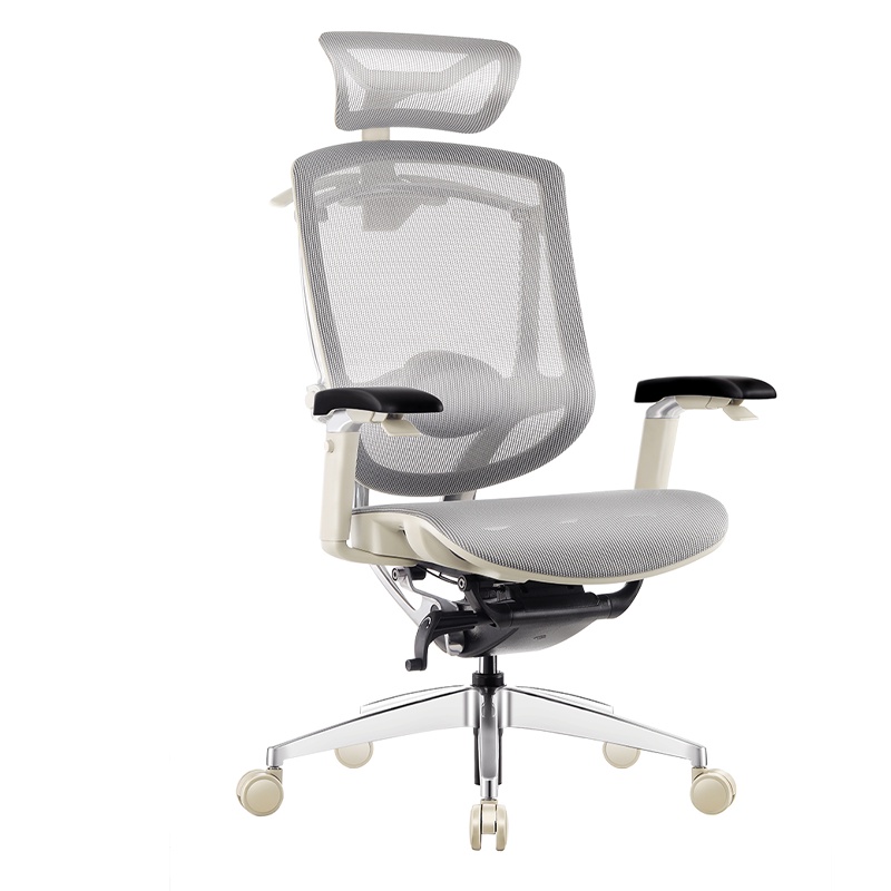 Ghế Ergonomic Công Thái Học Marrit Grey - Bản 5D (Có móc áo)