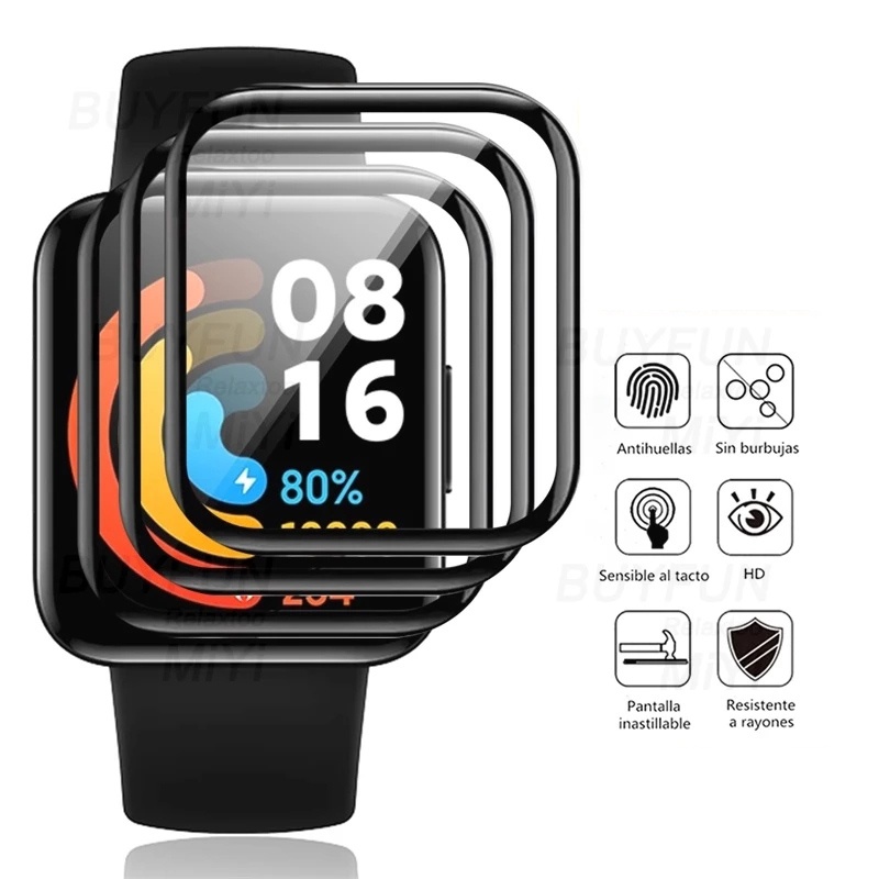 Kính Cường Lực 3D Bảo Vệ Màn Hình Đồng Hồ Thông Minh Redmi Watch 2
