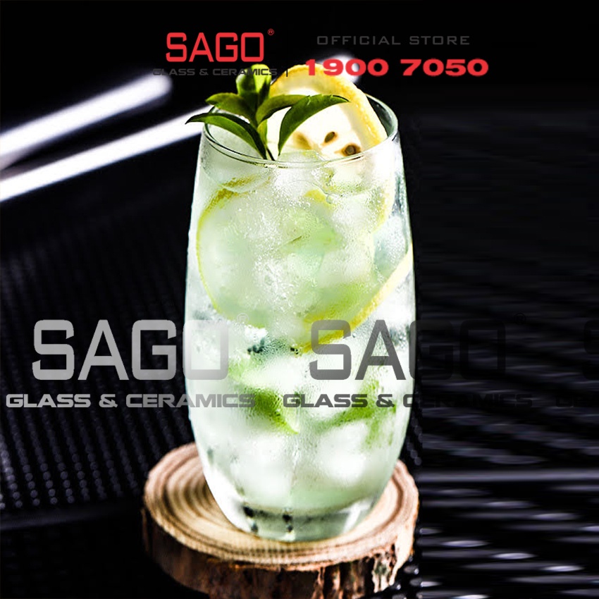 Ly thủy Tinh Pha Lê IDELITA Ivory Long Drink Crystal Glasses 520ml | Tùy Chọn Dung Tích