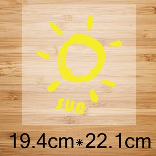 Hình ủi , hình ép nhiệt - mẫu ''mặt trời sun''
