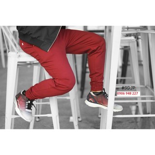 Quần jogger kaki zip