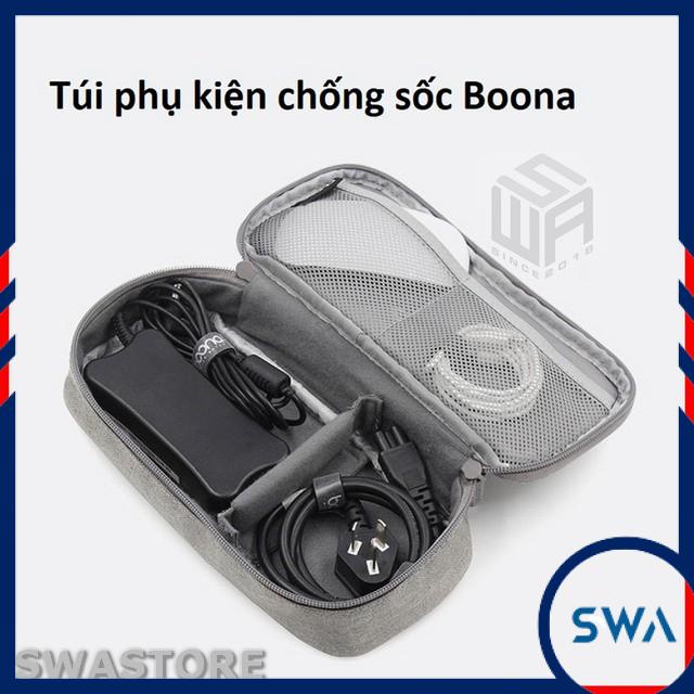 [Vải chống nước] Túi chống sốc đồ công nghệ hãng Boona dáng dài (size 25cm)