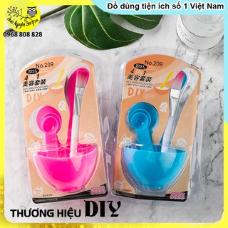 Bộ Bát Trộn Đắp Mặt Nạ Bộ Chén Trộn Mặt Nạ-T3A1