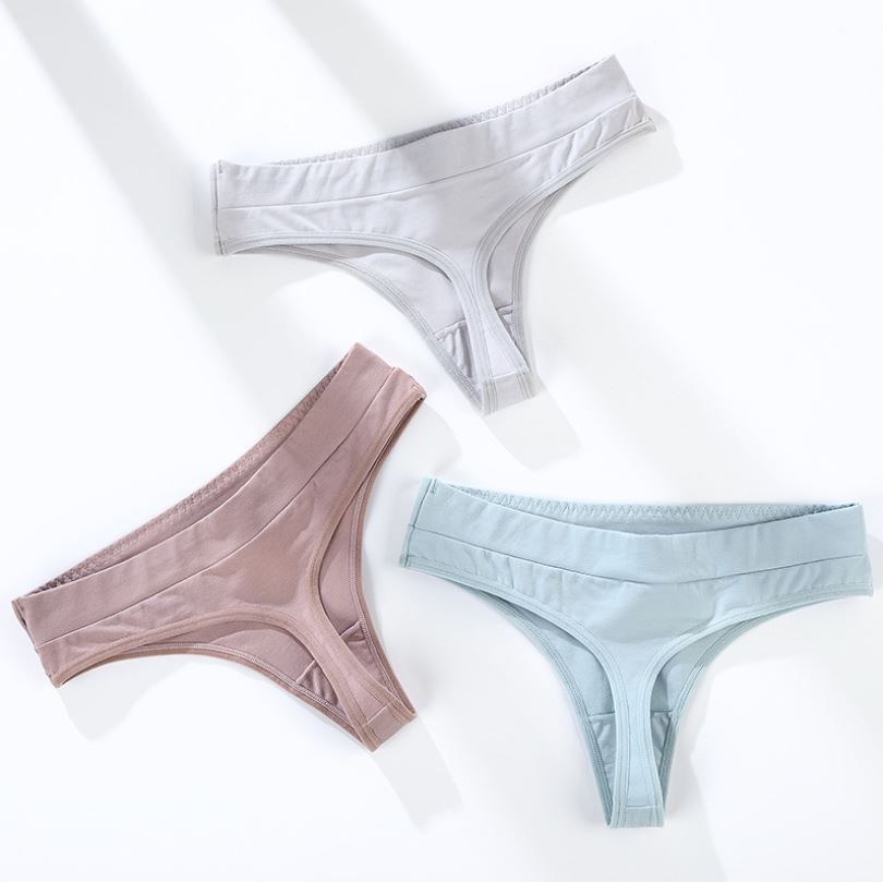 Quần Lót Lọt Khe Cotton Trơn P226