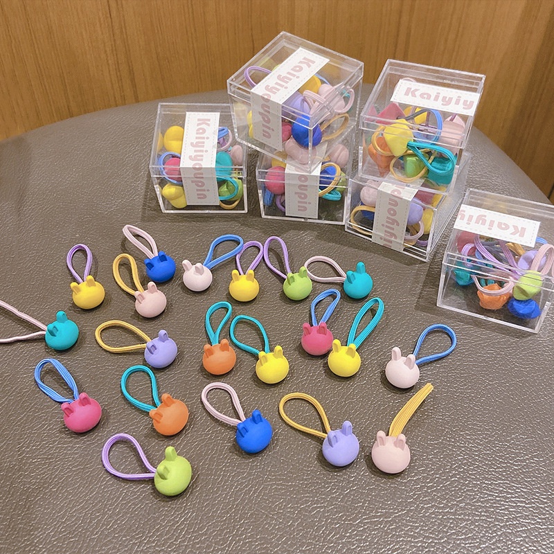 Set 10 Dây Cột Tóc Màu Sắc Ngọt Ngào Xinh Xắn Cho Bé Gái
